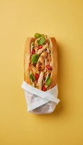 Lemongrass Chicken Banh Mi with Fresh Herbs